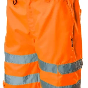 Bezpieczna płatność Krótkie spodenki ostrzegawcze, pomarańczowe,XL